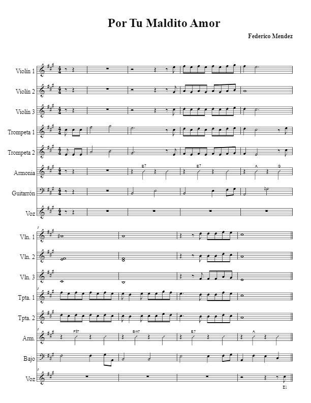 La imagen puede contener una previsualizacion de una partitura